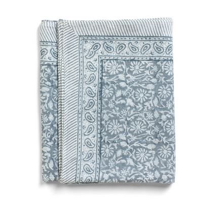 Linen Tablecloth - Margerita - Cashmere Blue 