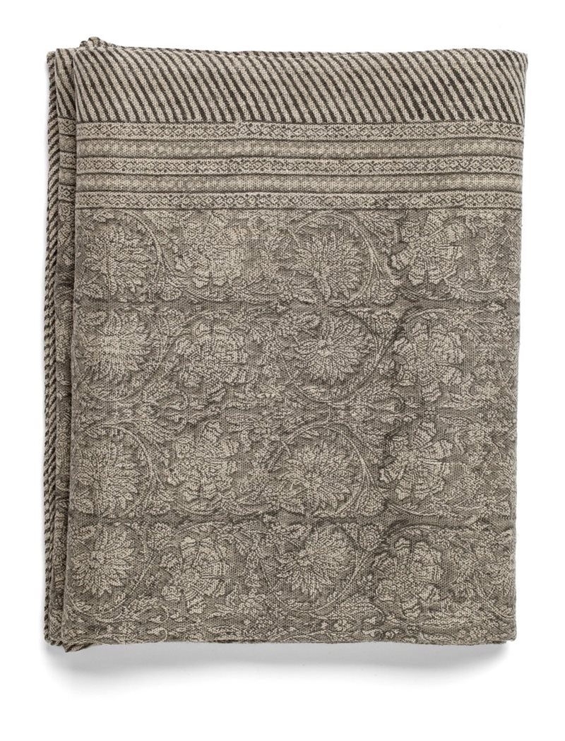  Linen Tablecloth - Paradise - Steel Grey