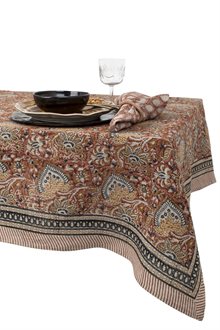  Linen Tablecloth - Oriental - Mustard