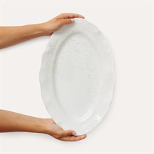 Small oval dish white