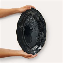  Small oval serving dish, thunder