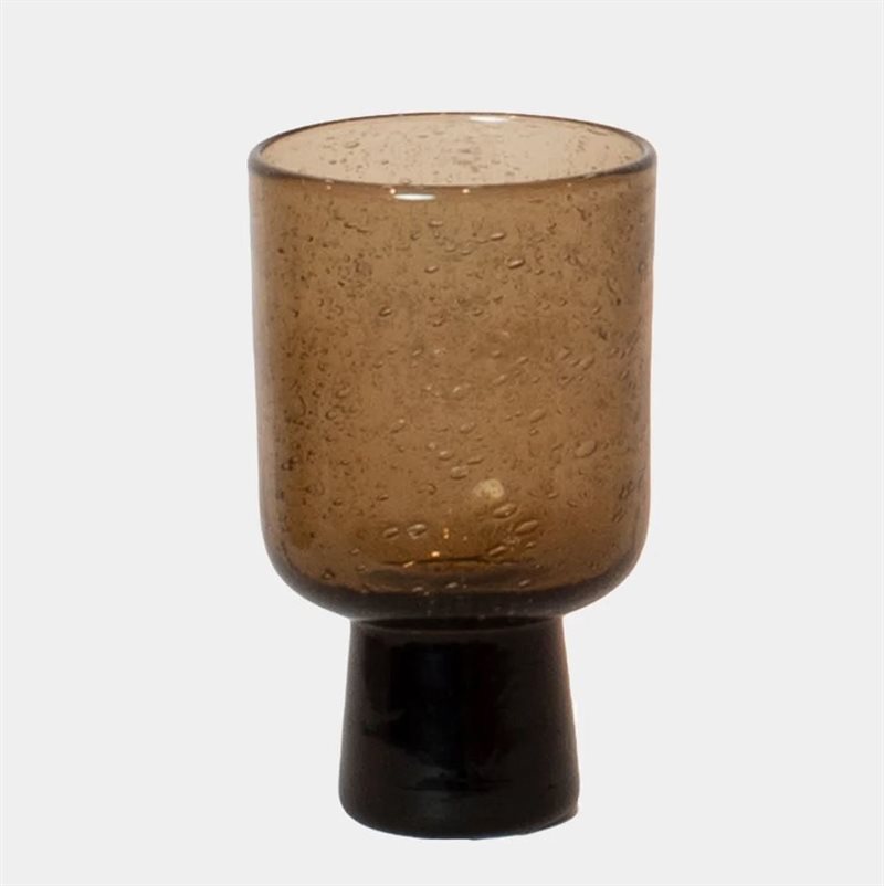 Bari glas på fot brun