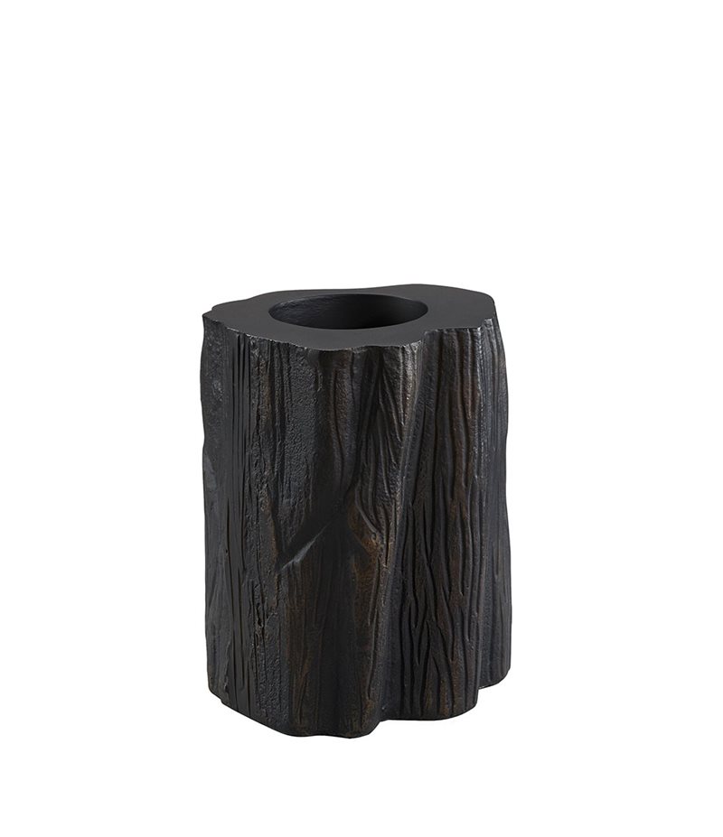 Flame high tealight holder antique