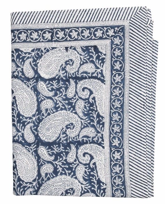 Tablecloth - Big Paisley® - Navy Blue 