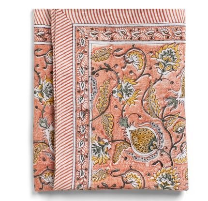  Linen Tablecloth - Pomegranate - Orange