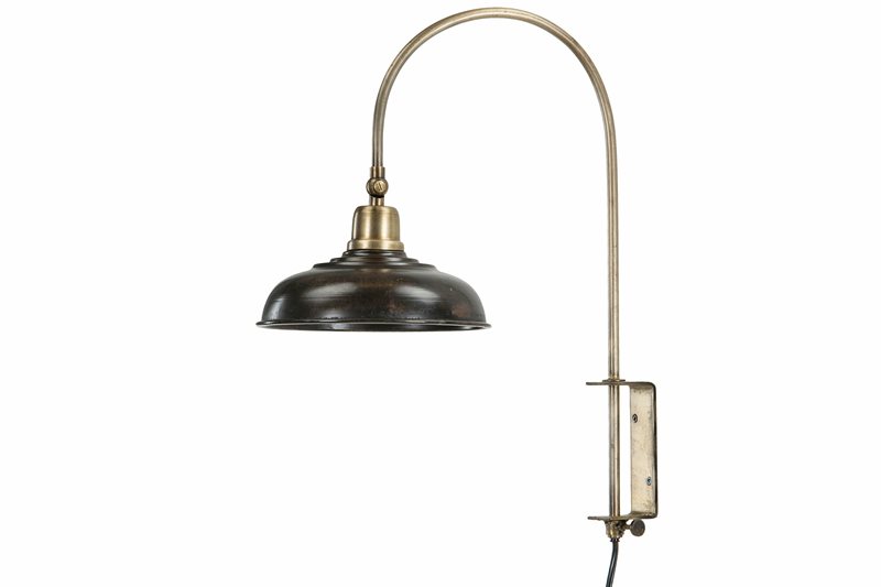 Vägglampa Brun Ant.