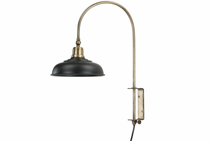 Vägglampa Svart