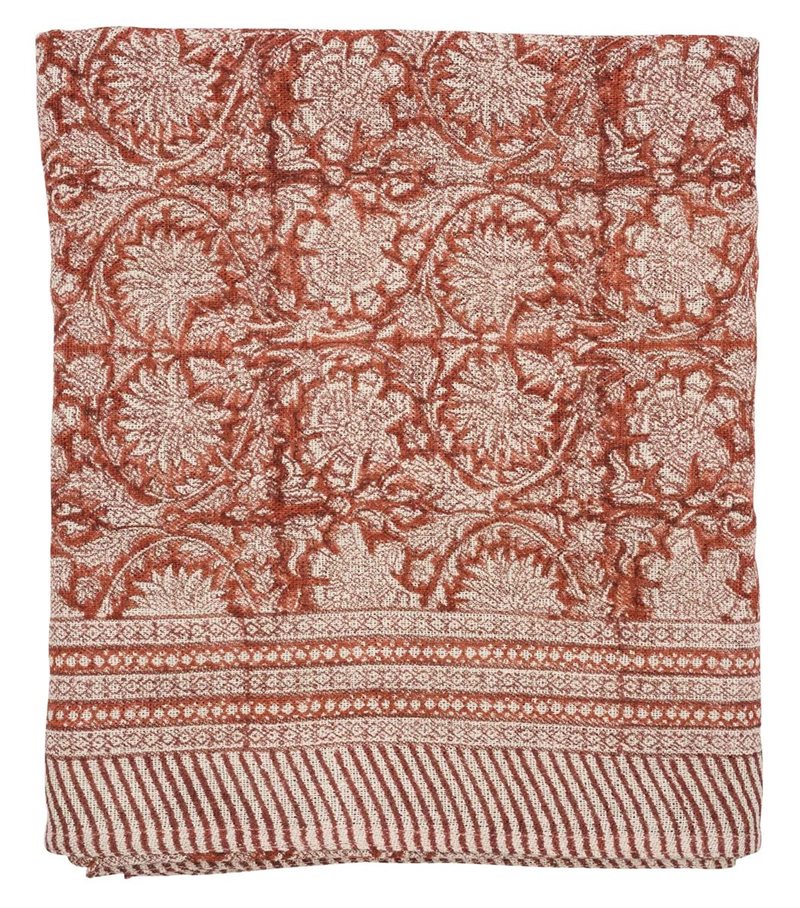Linen Tablecloth - Paradise - Spicy Red 