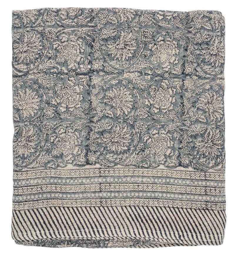 Linen Tablecloth - Paradise - Blue 