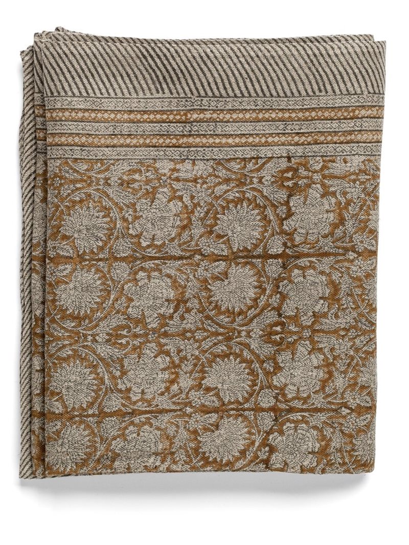 Linen Tablecloth - Paradise - Ochre