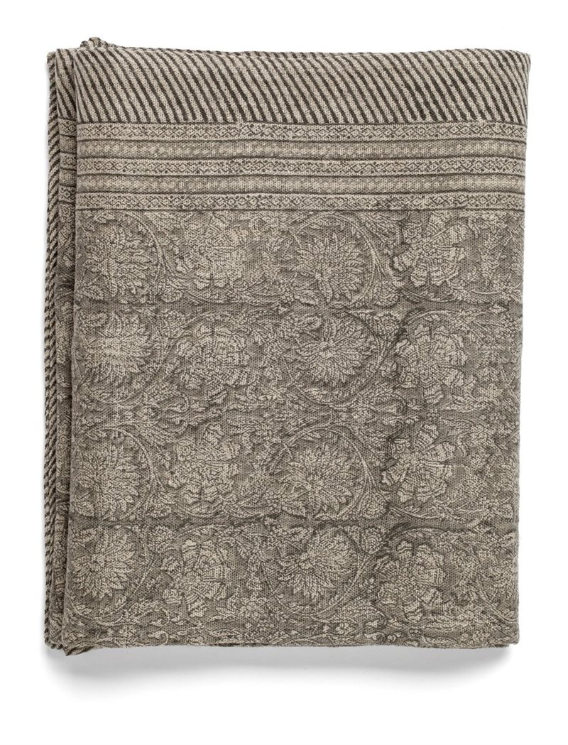  Linen Tablecloth - Paradise - Steel Grey