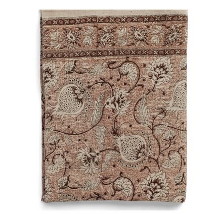 Linen Tablecloth - Pomegranate - Rust