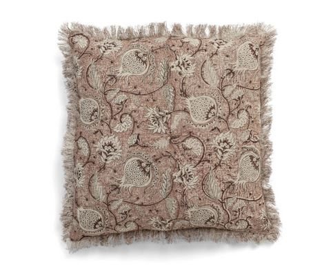 Linen Cushion - Pomegranate - Rust