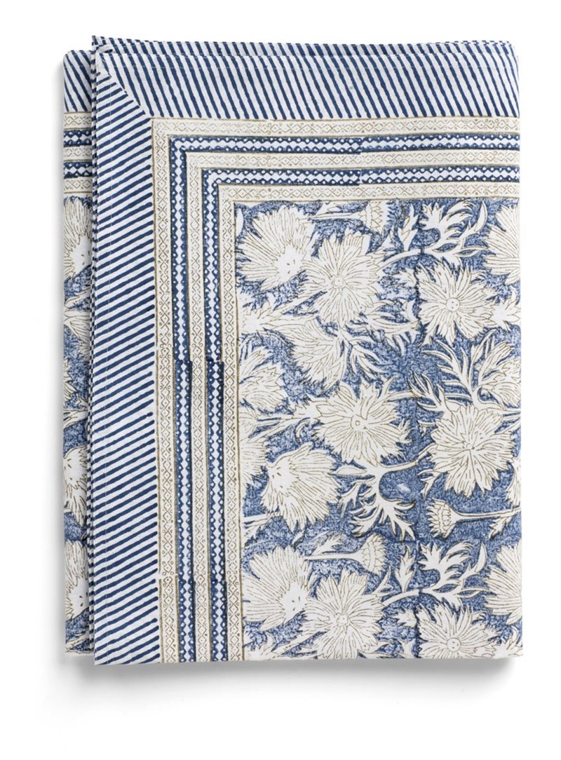 Tablecloth - Waterlily - Navy Blue