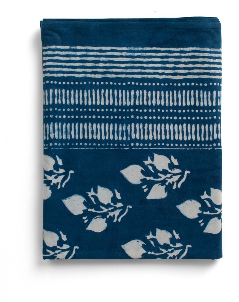 Tablecloth - Indigo - Leaf