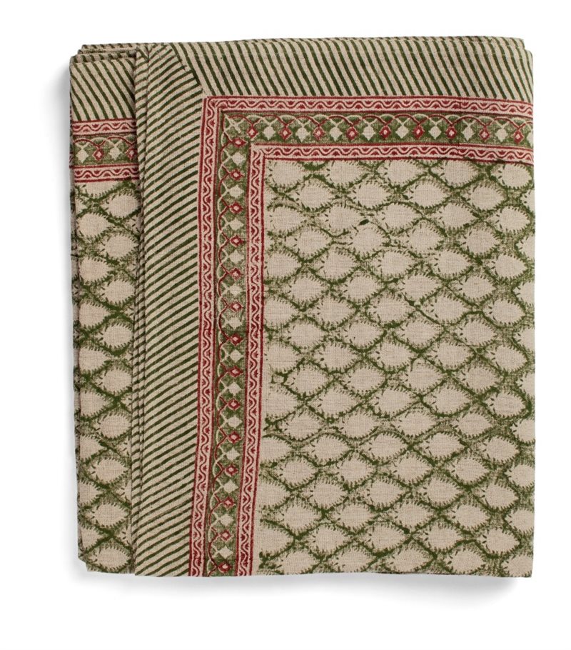 Linen Tablecloth - Cypress - Green