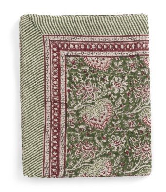 Linen Tablecloth Oriental Green