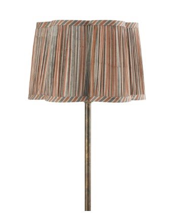 Lampshade Scallop - Jaipur Stripe - Rusty Red/Grey - 35 cm