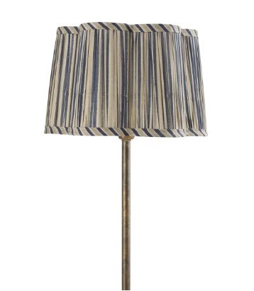 Lampshade Scallop - Jaipur Stripe - Beige/Blue - 35 cm