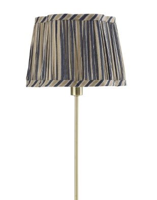 Lampshade Scallop - Jaipur Stripe - Beige/Blue - 25 cm