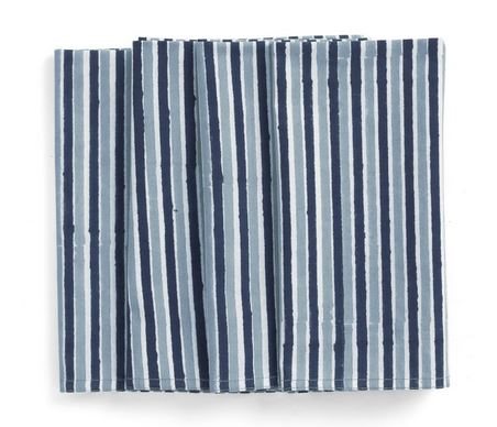 Napkins - Stripe Multi - Blue - 50x50cm 