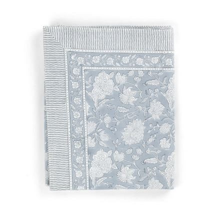 Tablecloth - Indian Rose - Dusty Blue