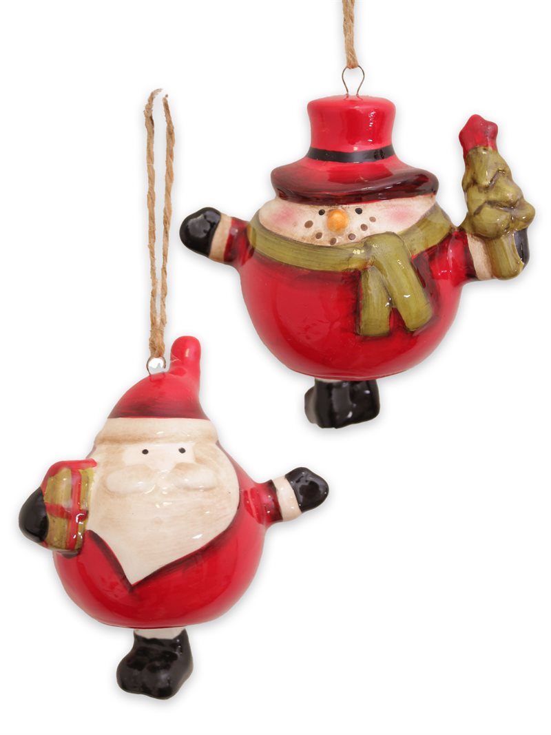 Viktor hänge bjällra snögubbe o tomte mix