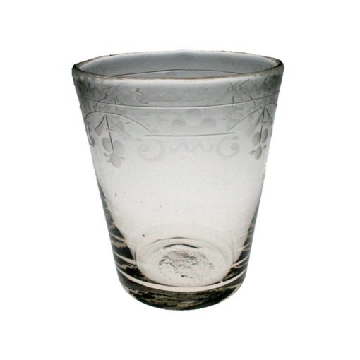 Selterglas med gravyr