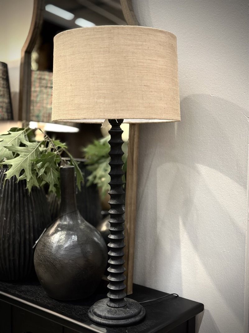 RAMI table lamp, black with shade