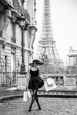 Josefine Lywinge Paris shopping