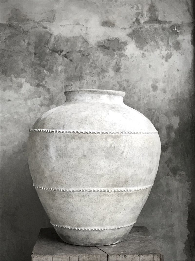 ZULU big urn, dirty white