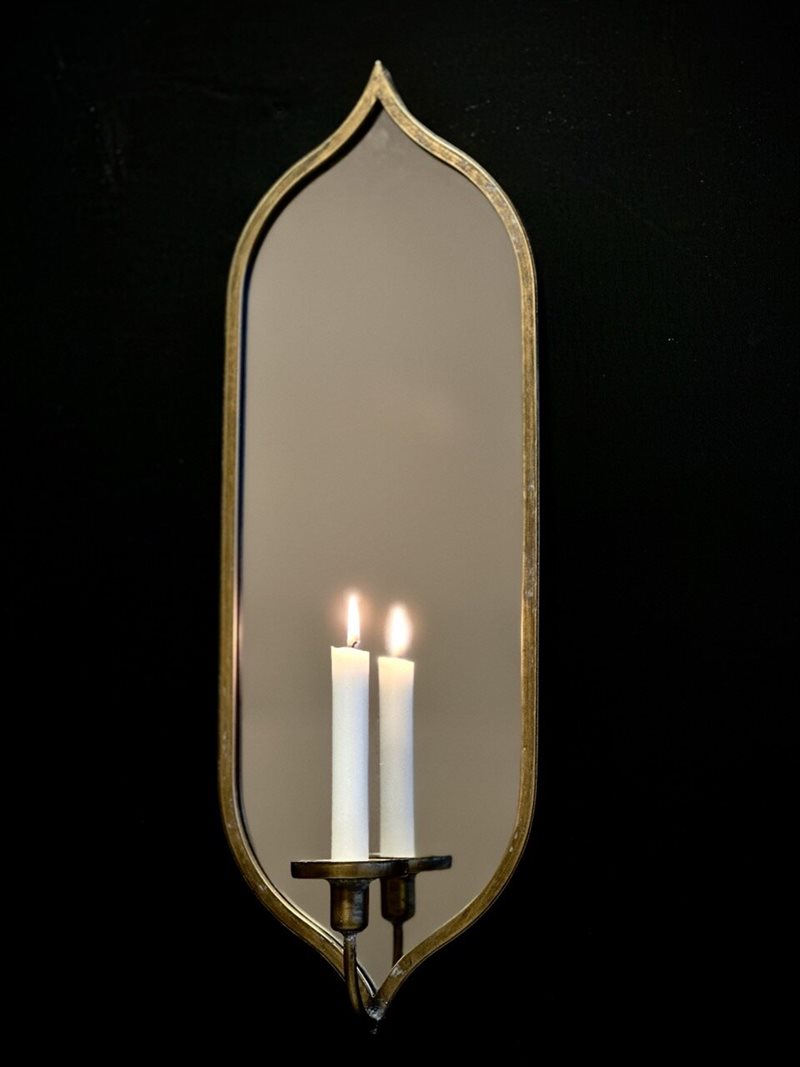 PRIJA wall mirror - candle holder