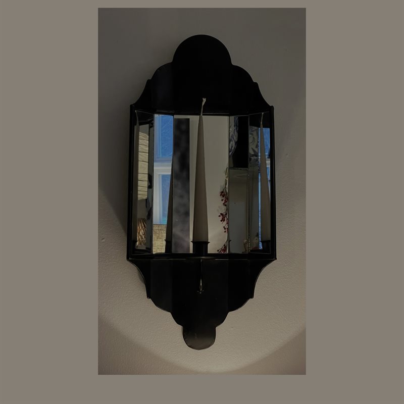 MURO wall candle holder black