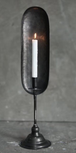 NOON candle holder, antique black