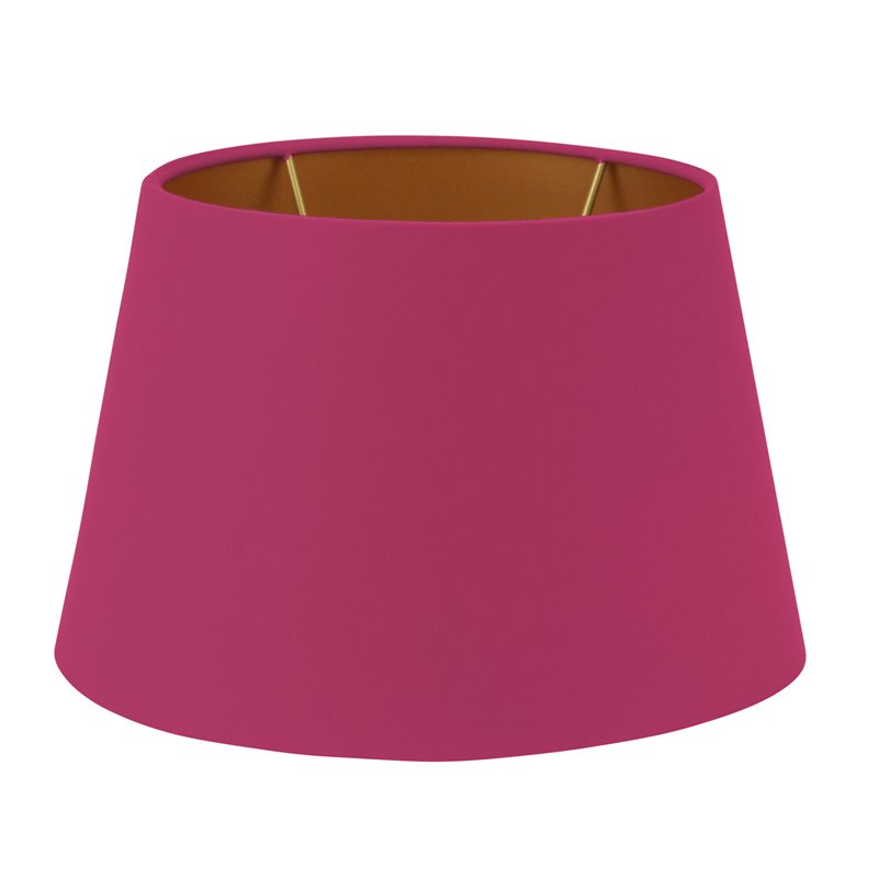 SHADE, OVAL, PINK TEXTILE, GOLD