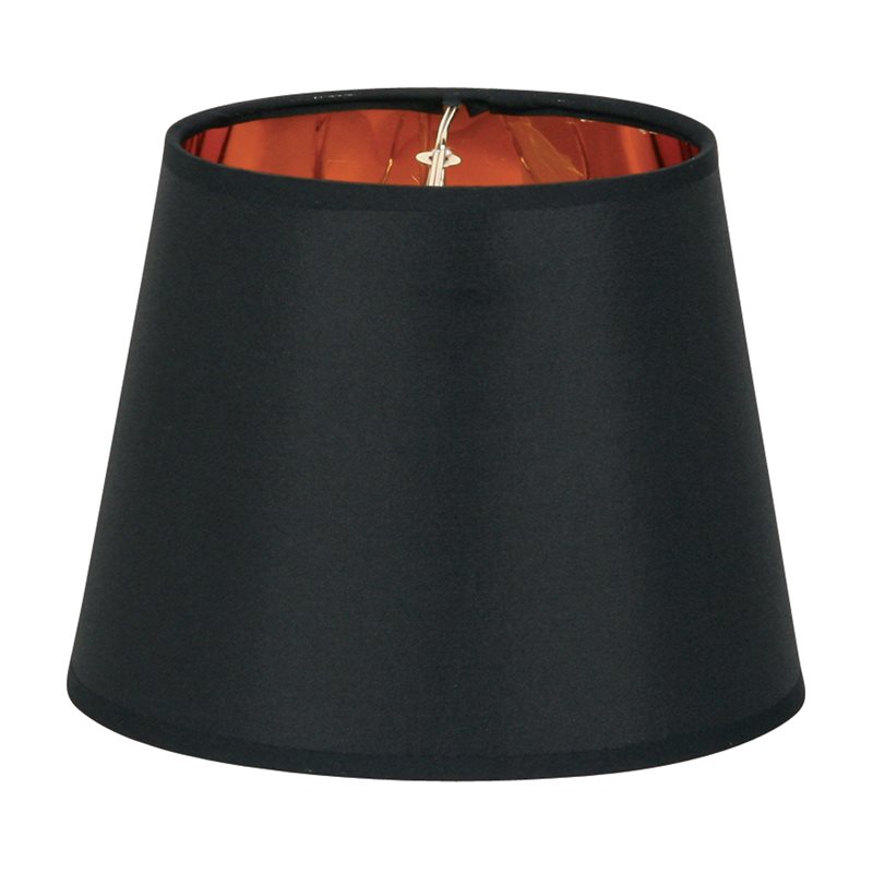 SHADE, OVAL, BLACK W/GOLD