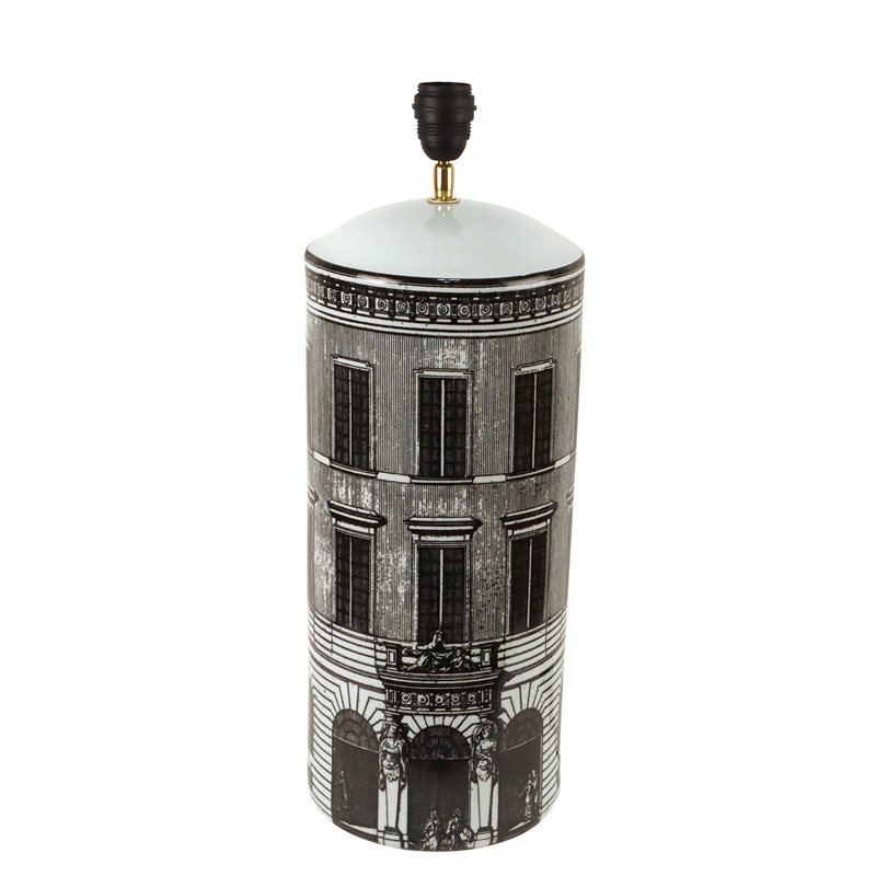 LAMP, ROUND, TALL VASE SHAPE, PALACE PATTERN
