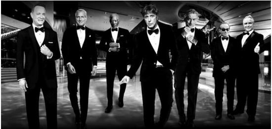 Big shots of Hollywood b/w