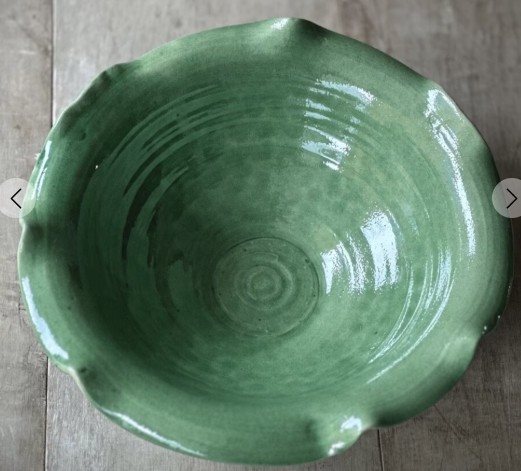 NIM large round plate green