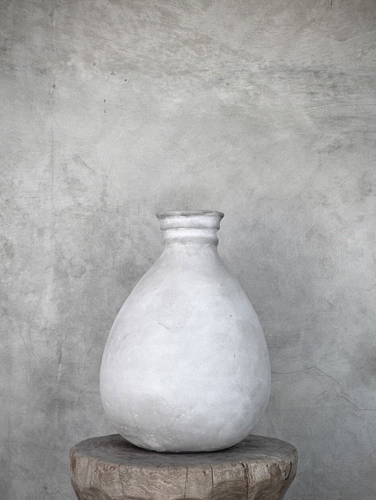 BULU bottle vase, dirty white