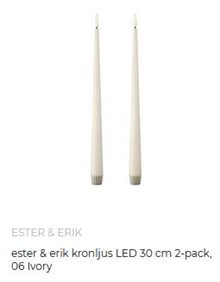 Ester & Erik kronljus LED 2-pack