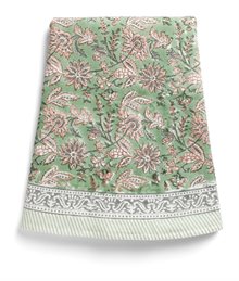 Tablecloth - Indian Summer - Green/Rose 