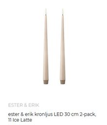 Ester & Erik kronljus LED 2-pack