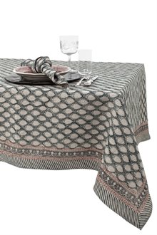 Linen Tablecloth - Cypress - Navy Blue 