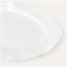 Small oval dish white