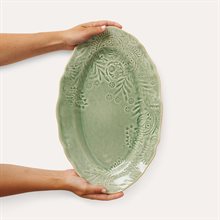 Small oval serving dish, antique
