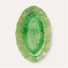 Small oval serving dish, seaweed