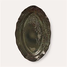 Small oval serving dish, fig