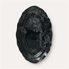  Small oval serving dish, thunder