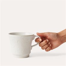 Tea mug, white